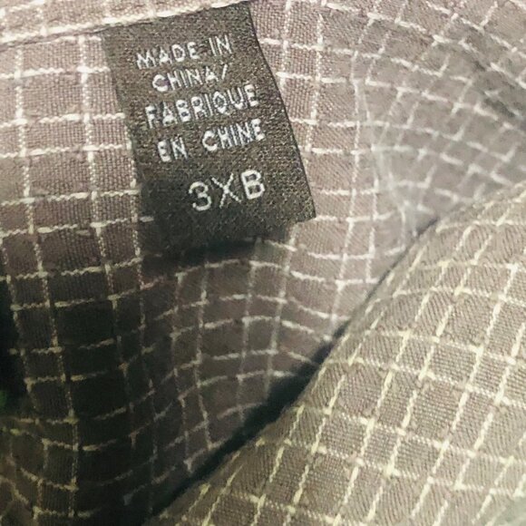 Joseph abound men’s plaid button down short sleeve 3X - Picture 11 of 12